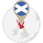 Scotland Flag and Location