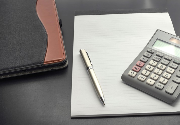 Calculator with Notepad and Pen