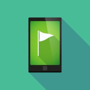 Golf Flag Phone Icon