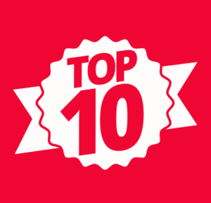 Top Ten Red Ribbon Icon