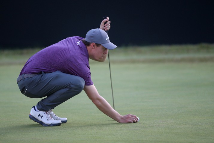 Matt Fitzpatrick Lining Up Putt