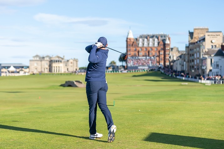 Rory McIlroy Playing Shot at St Andrews