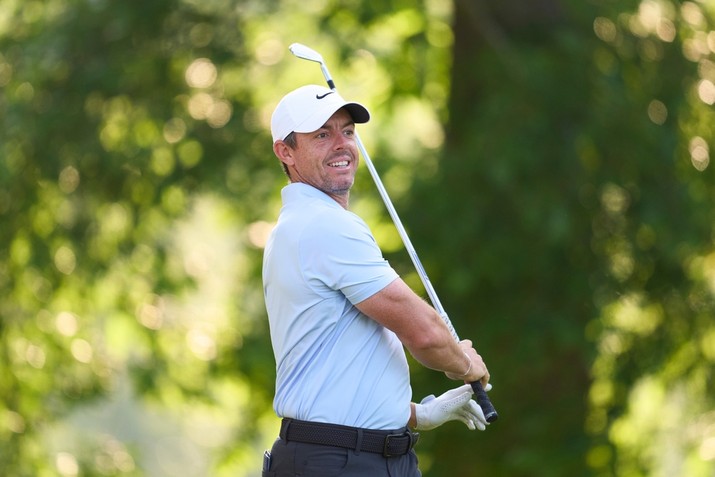Rory McIlroy Against Blurred Trees