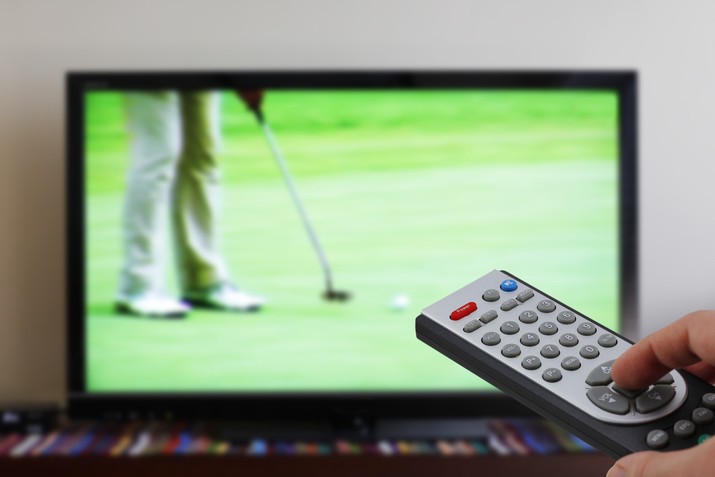Golf on TV with Remote